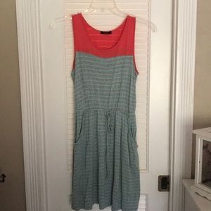 Tie waisted t shirt dress